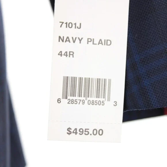 Cardinal of Canada NWT Wool Sport Coat Size 44R US In Blues Plaid